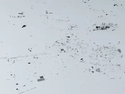 Doha Streets and Buildings 3D model