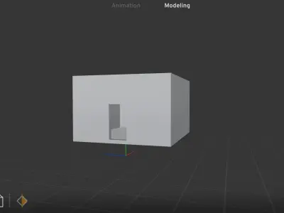 Room3d wall with light Free low-poly 3D model