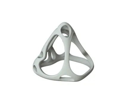 SciFi Cube Object No 59771 Low Poly Shape Low-poly 3D model