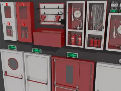 Industrial Doors 3D model