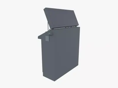 Control panel Low-poly 3D model