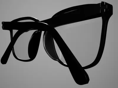 Eyeglasses door handle 3D model