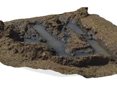 The Green mud pit 3D model
