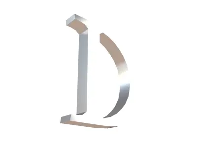 Roman Numerals 500 v1 003 Low-poly 3D model