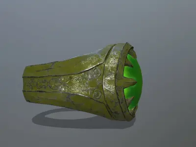 Skull Ring Low-poly 3D model