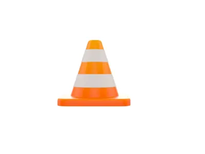 Traffic Cone 3D model 9