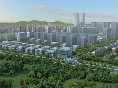 Deqing Geographic Information Town 3D model
