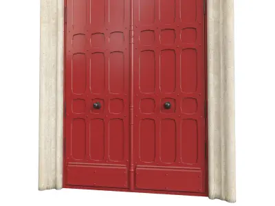 Entrance classic door 73 3D model