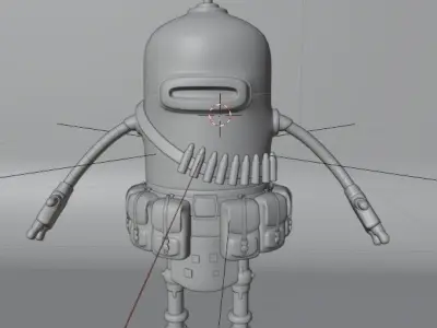 PBR game ready character 3D model