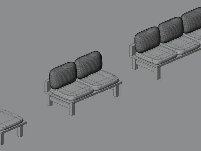 Sofa 3D Model  Cozy Minimal Style 3D model