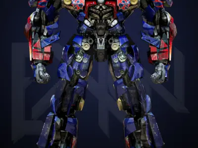 Transformers Optimus Prime DLX DOTM Low-poly 3D model