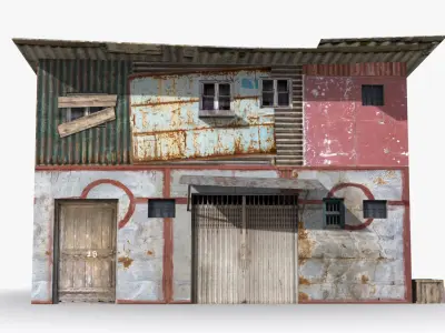 Slum x6 Low-poly 3D model purchase
