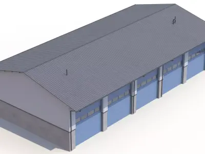 Industrial Building 40 PBR Low-poly 3D model purchase