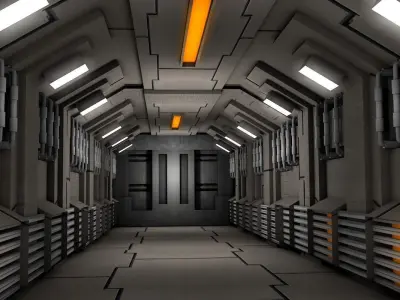 Sci Fi Corridor 3D model