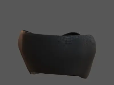 Gas mask helmet 3d model scifi Low-poly  Low-poly 3D model 162