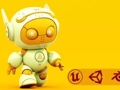  ROBO G-5  Rigged for Unreal Engine - Unity - MIXAMO 3D model