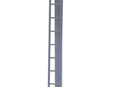 Rail Crossing Traffic Light Weathered 6 3D model