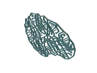 Electronic Circuit Brain v1 003 3D model