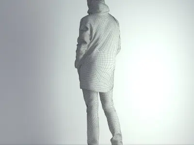 3D Scan Man Winter 013 3D model