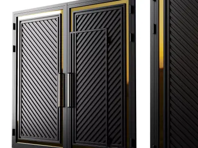 Gate black loft premium 01 3D model