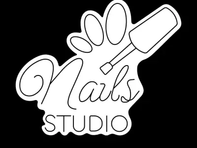 Nails Studio Neon Sign 3D model