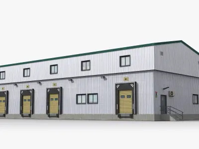 Factory x27 Low-poly 3D model