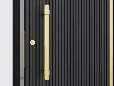 Aluminium door 340 3D model