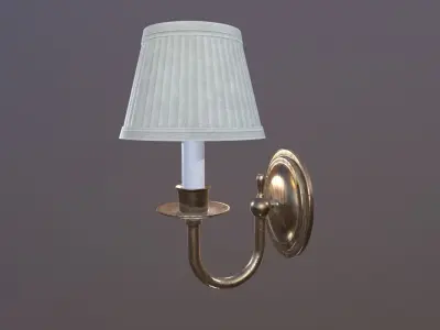 Wall Lamp Game Ready Low-poly 3D model
