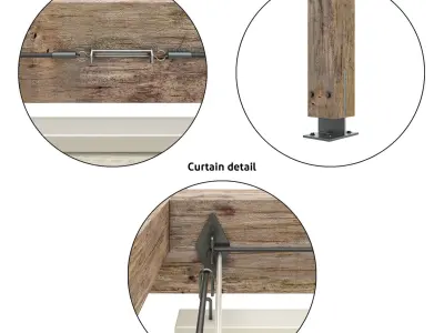 Fabric Sunshade 3D model