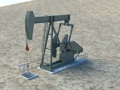 Oil Pump Jack 3D model