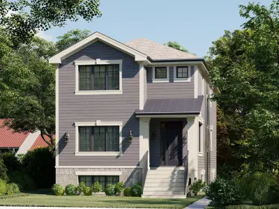 Western Style Architecture House 3D model