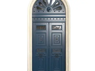 Entrance classic door 60 3D model