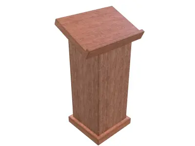 Lectern v1 002 Low-poly 3D model