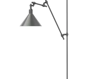 Black Wall Lamp 3D Model 3D model