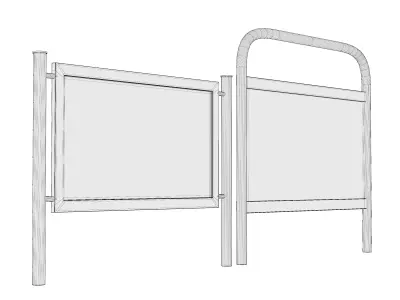 Tabletop sign holder 3D model