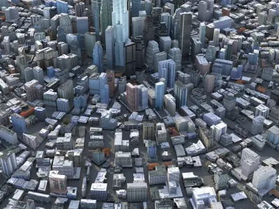 City 72 Low-poly 3D model