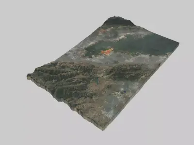 Fremont City Low-poly 3D model