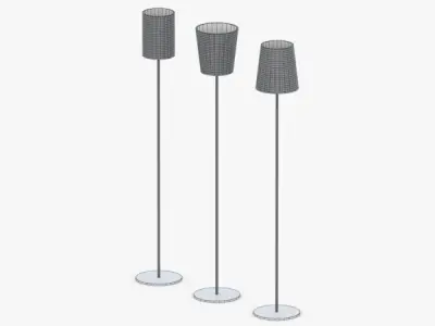 1445 - Floor Lamp Low-poly 3D model
