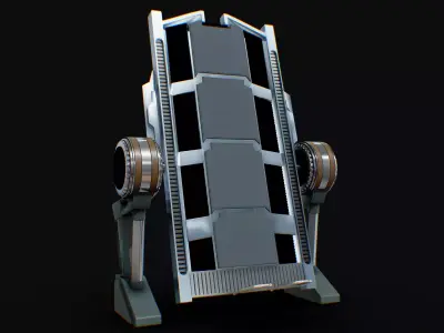 Darth Vader Medical Stretcher 3D model