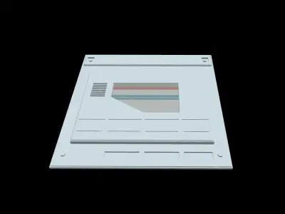 Extreme Low-Poly Sci-Fi Panels Low-poly 3D model