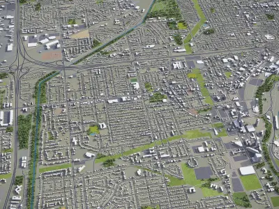 St Catharines Low-poly 3D model