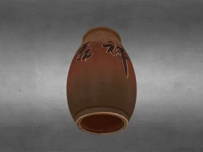 Asian Decorative Vases 3D model