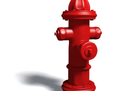 Hydrant fire 3D model