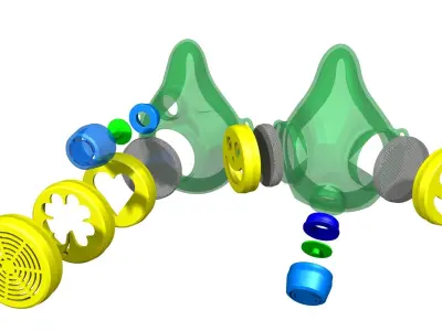 Flexible Covid Mask Free 3D print model
