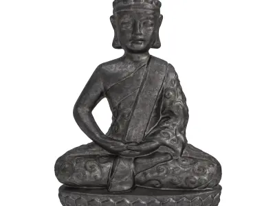 Buddha Sculpture For interior and exterior SPA- Zen Garden 3D model