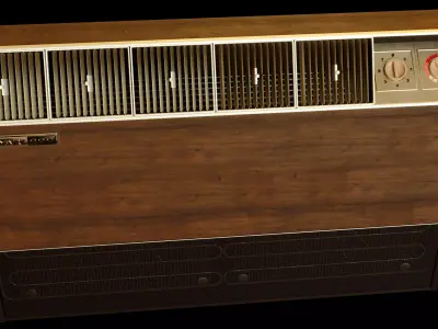 Vintage Floor Air Conditioner 3D model