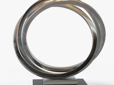 Uttermost Soroca Silver Rings Lamp 3D model