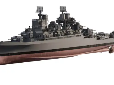 WW2 US NAVY ADVANCED DESTROYER 3D model
