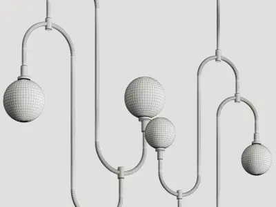Marc Wood Studio Jack And Jill Pendant Lamps 3D model