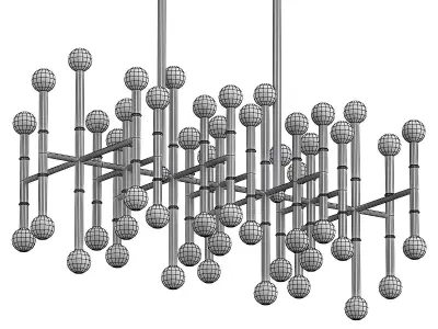Meurice Linear Chandelier 3D model